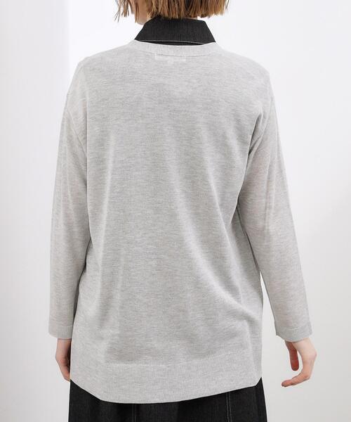 grove（グローブ）の「【接触冷感／UVカットetc】ベーシックロングカーディガン（カーディガン/ボレロ・レディース・ライトグレー/ブラック/ナチュラル・02/00/04/05）」の18枚目の写真