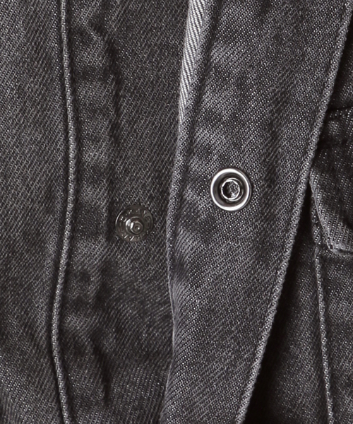 AP STUDIO（エーピーストゥディオ）の「デニムクロップドシャツジャケット（シャツ/ブラウス・レディース・チャコールグレー・FREE）」の7枚目の写真