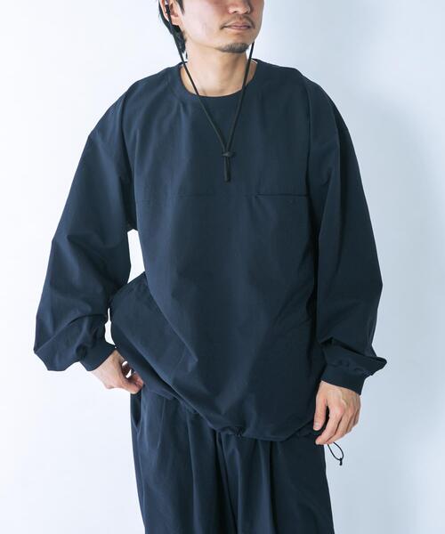 EKAL（エカル）の「DOT AIR LONG-SLEEVE PULLOVER（Tシャツ/カットソー・メンズ・ネイビー/ブラック・MEDIUM/LARGE）」の5枚目の写真