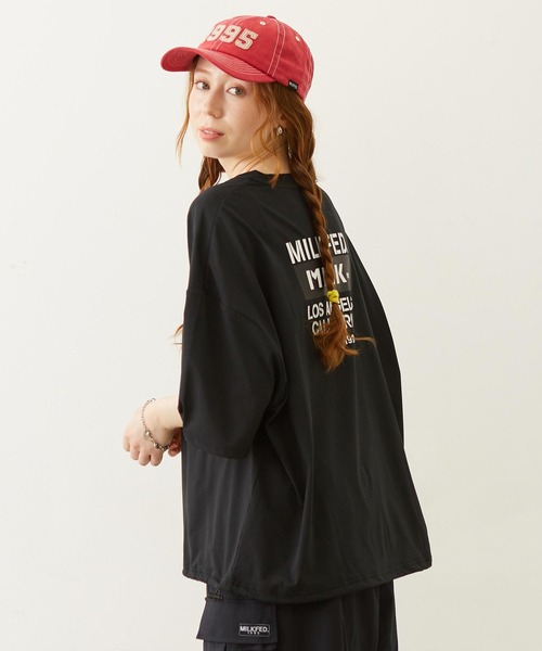 セール】MILKFED. DRAWSTRING BIG S/S TEE（ラッシュガード）｜MILKFED