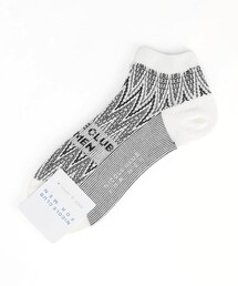 NICOLE CLUB FOR MEN | シェブロン×ロゴ ショートソックス(日本製)(ソックス/靴下)