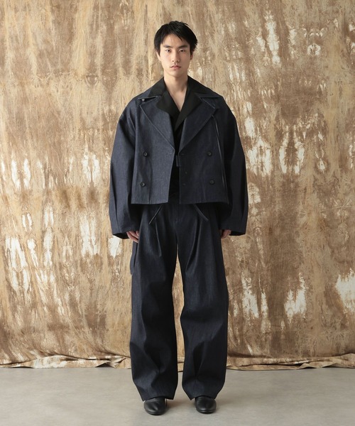 HARE(ハレ)の「【NARRIL】W-Lapel Shirt(シャツ/ブラウス・メンズ・グレー/ブラック・SMALL/MEDIUM)」の7枚目の写真