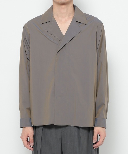 HARE(ハレ)の「【NARRIL】W-Lapel Shirt(シャツ/ブラウス・メンズ・グレー/ブラック・SMALL/MEDIUM)」の8枚目の写真