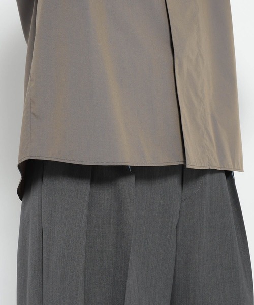 HARE(ハレ)の「【NARRIL】W-Lapel Shirt(シャツ/ブラウス・メンズ・グレー/ブラック・SMALL/MEDIUM)」の13枚目の写真