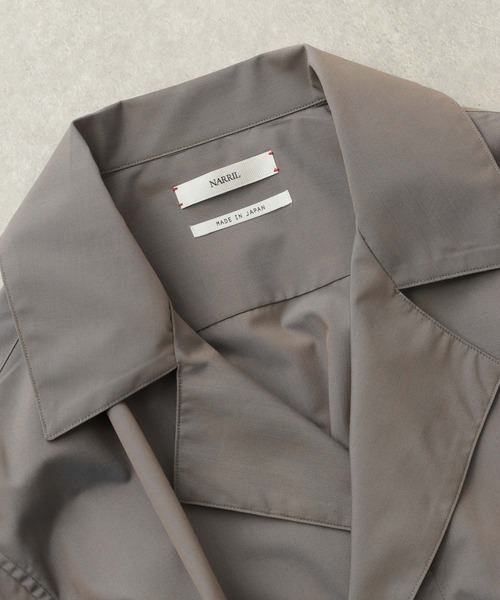 HARE(ハレ)の「【NARRIL】W-Lapel Shirt(シャツ/ブラウス・メンズ・グレー/ブラック・SMALL/MEDIUM)」の15枚目の写真