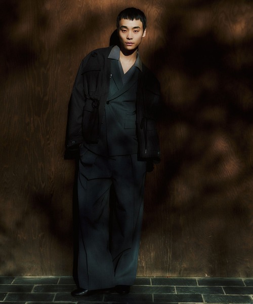 HARE(ハレ)の「【NARRIL】W-Lapel Shirt(シャツ/ブラウス・メンズ・グレー/ブラック・SMALL/MEDIUM)」の19枚目の写真