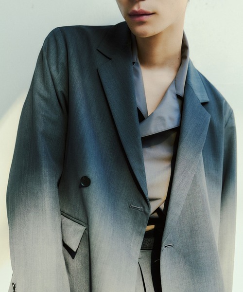 HARE(ハレ)の「【NARRIL】W-Lapel Shirt(シャツ/ブラウス・メンズ・グレー/ブラック・SMALL/MEDIUM)」の20枚目の写真