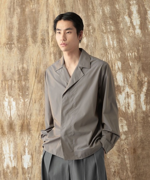 HARE(ハレ)の「【NARRIL】W-Lapel Shirt(シャツ/ブラウス・メンズ・グレー/ブラック・SMALL/MEDIUM)」の22枚目の写真