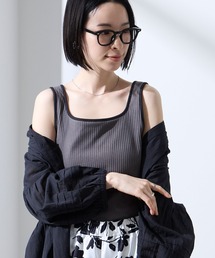 【Aunely】UV カップ付き デイリー デコルテ タンクトップ <YOSOOIシリーズ>
