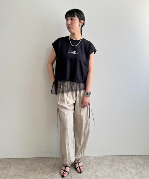 レースヘムロゴTシャツ LHELBIE│Eimee Law & LHELBIE 公式オンライン