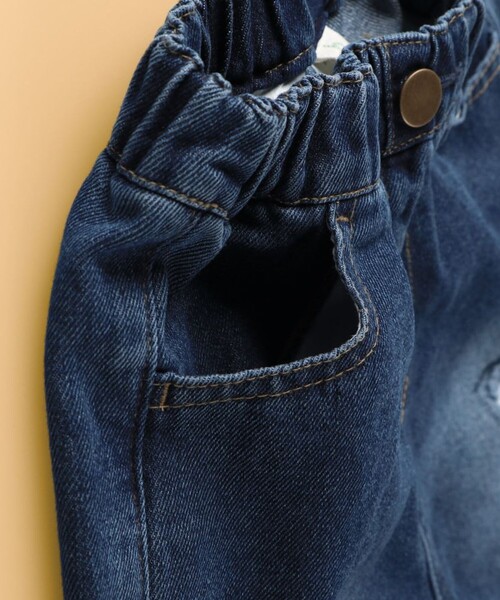 BRANSHES（ブランシェス）の「【WEB限定】クラッシュデニムハーフパンツ（その他パンツ・キッズ・ネイビー・100/130/110/90/140/120/150）」の10枚目の写真