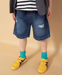 BRANSHES | 【WEB限定】クラッシュデニムハーフパンツ(デニムパンツ)