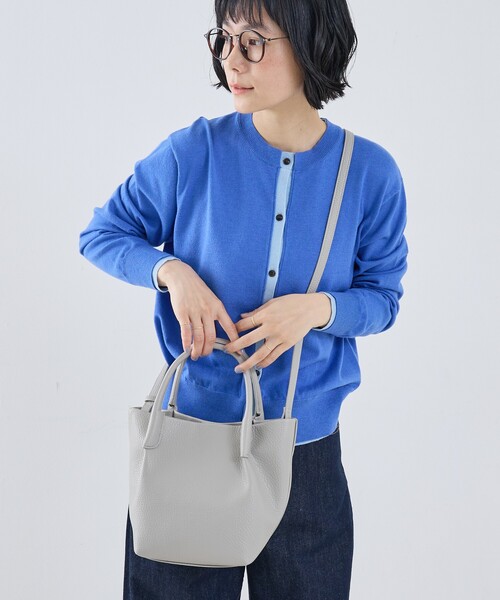 collex(コレックス)の「2WAY バケットトートバッグ タックハンドル&ショルダー(ショルダーバッグ・レディース・ライトグレー/イエロー/ブラック・フリー)」の16枚目の写真