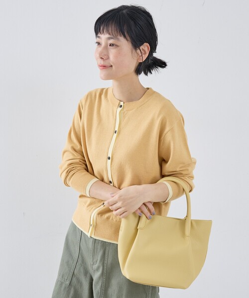 collex(コレックス)の「2WAY バケットトートバッグ タックハンドル&ショルダー(ショルダーバッグ・レディース・ライトグレー/イエロー/ブラック・フリー)」の18枚目の写真