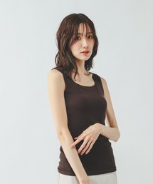 Fffit エフィット/カップ付きリブスクエアタンクトップ/625145