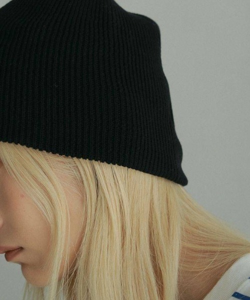 anuke(アンヌーク)の「anuke Knit Beanie ニットビーニー/62621001(ニットキャップ/ビーニー・レディース・ピンク/チャコールグレー/ブラック・ONE SIZE)」の2枚目の写真