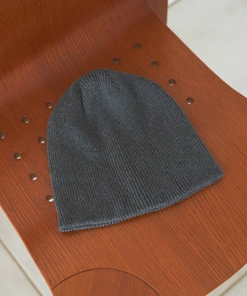 anuke(アンヌーク)の「anuke Knit Beanie ニットビーニー/62621001(ニットキャップ/ビーニー・レディース・ピンク/チャコールグレー/ブラック・ONE SIZE)」の7枚目の写真