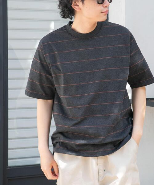 FORK&SPOON（フォークアンドスプーン）の「FORK&SPOON　プレーティングボーダーショートスリーブTシャツ（Tシャツ/カットソー・メンズ・ブラウン系その他/グリーン系その他・4/5）」の13枚目の写真