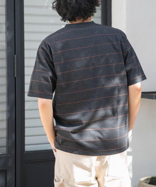 FORK&SPOON（フォークアンドスプーン）の「FORK&SPOON　プレーティングボーダーショートスリーブTシャツ（Tシャツ/カットソー・メンズ・ブラウン系その他/グリーン系その他・4/5）」の15枚目の写真