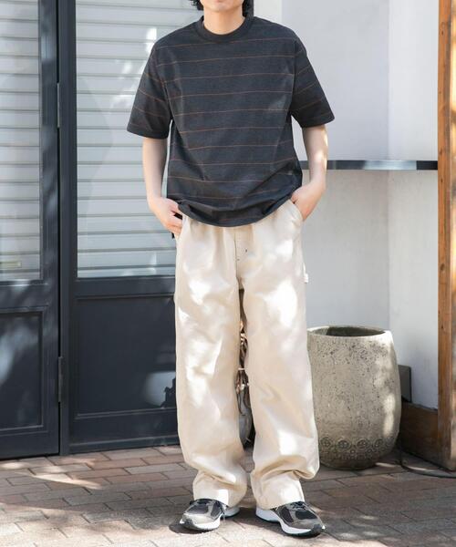 FORK&SPOON（フォークアンドスプーン）の「FORK&SPOON　プレーティングボーダーショートスリーブTシャツ（Tシャツ/カットソー・メンズ・ブラウン系その他/グリーン系その他・4/5）」の16枚目の写真