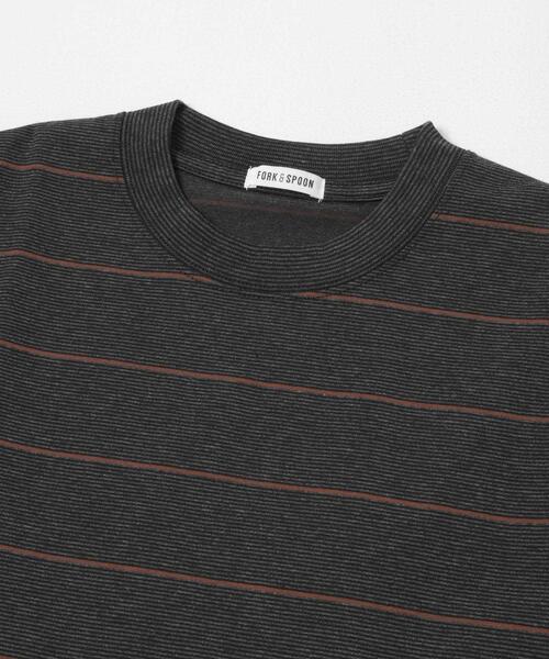 FORK&SPOON（フォークアンドスプーン）の「FORK&SPOON　プレーティングボーダーショートスリーブTシャツ（Tシャツ/カットソー・メンズ・ブラウン系その他/グリーン系その他・4/5）」の18枚目の写真