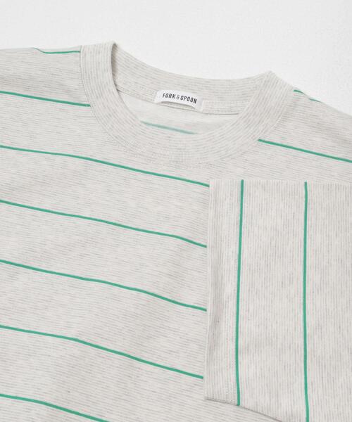 FORK&SPOON（フォークアンドスプーン）の「FORK&SPOON　プレーティングボーダーショートスリーブTシャツ（Tシャツ/カットソー・メンズ・ブラウン系その他/グリーン系その他・4/5）」の10枚目の写真