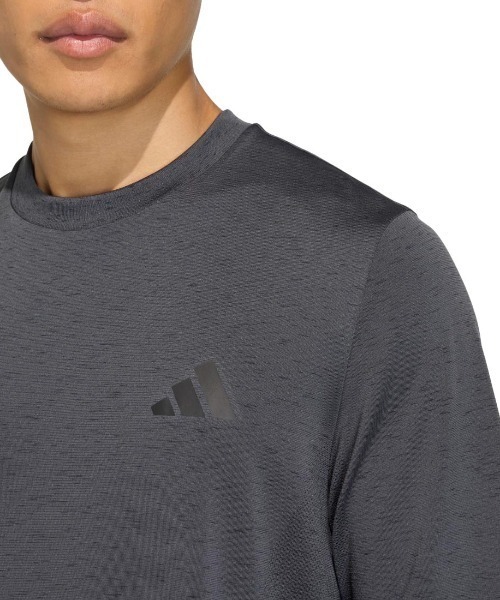 adidas（アディダス）の「アディダス adidas ワークアウト エッセンシャルズ シームレス Tシャツ（Tシャツ/カットソー・メンズ・ブラック/グリーン・M/LL/3L）」の5枚目の写真