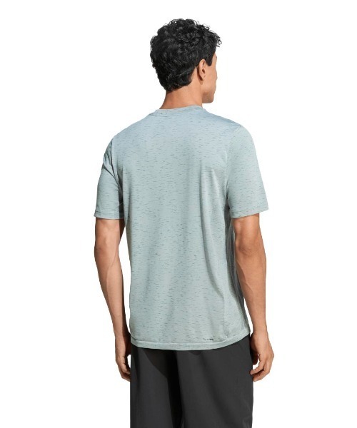 adidas（アディダス）の「アディダス adidas ワークアウト エッセンシャルズ シームレス Tシャツ（Tシャツ/カットソー・メンズ・ブラック/グリーン・M/LL/3L）」の7枚目の写真
