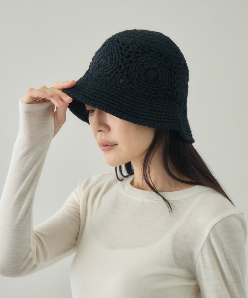 コットンニットハット Black【kuros'別注色】（ハット）｜kuros