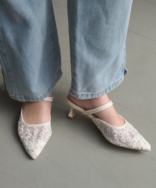 Ambre Neige(アンブルネージュ)の「2way assortment pumps / 2WAYアソートパンプス(パンプス・レディース・ブラック/その他/アイボリー・LARGE/MEDIUM)」の5枚目の写真