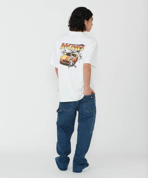 Dickies(ディッキーズ)の「Dickies/ディッキーズ ナッシュポートTシャツ 半袖/バックプリントTシャツ(Tシャツ/カットソー・メンズ・ホワイト・MEDIUM/LARGE/X-LARGE/SMALL)」の3枚目の写真