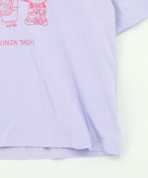 ScoLar Parity(スカラーパリティ)の「361122:通勤Parity忍者柄Tシャツ(Tシャツ/カットソー・レディース・パープル/ブラック/オフホワイト・M/S)」の20枚目の写真