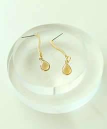 Cepica | ウェーブメタルカラードロップピアス(ピアス（両耳用）)