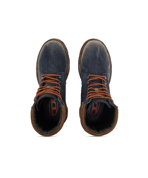 DIESEL（ディーゼル）の「メンズ レースアップブーツ D-HAMMER LACE UP（ブーツ・メンズ・インディゴブルー・43）」の4枚目の写真