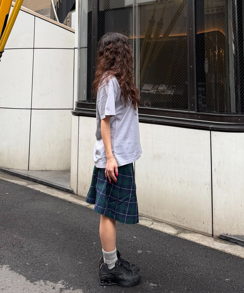OBEY（オベイ）の「【OBEY / オベイ】 SHELLY PLAID PLEATED SKIRT（スカート・レディース・グリーン系その他・X-SMALL/SMALL）」の14枚目の写真