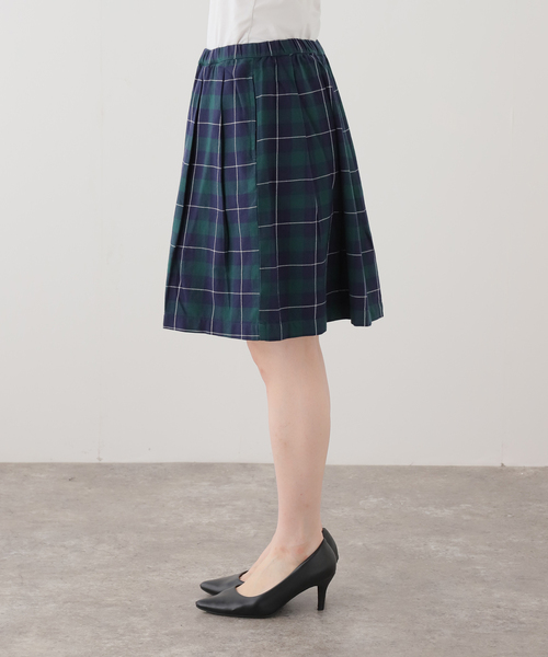 OBEY（オベイ）の「【OBEY / オベイ】 SHELLY PLAID PLEATED SKIRT（スカート・レディース・グリーン系その他・X-SMALL/SMALL）」の4枚目の写真