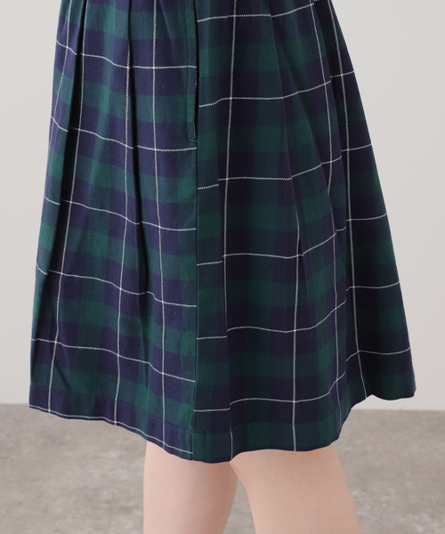 OBEY（オベイ）の「【OBEY / オベイ】 SHELLY PLAID PLEATED SKIRT（スカート・レディース・グリーン系その他・X-SMALL/SMALL）」の8枚目の写真