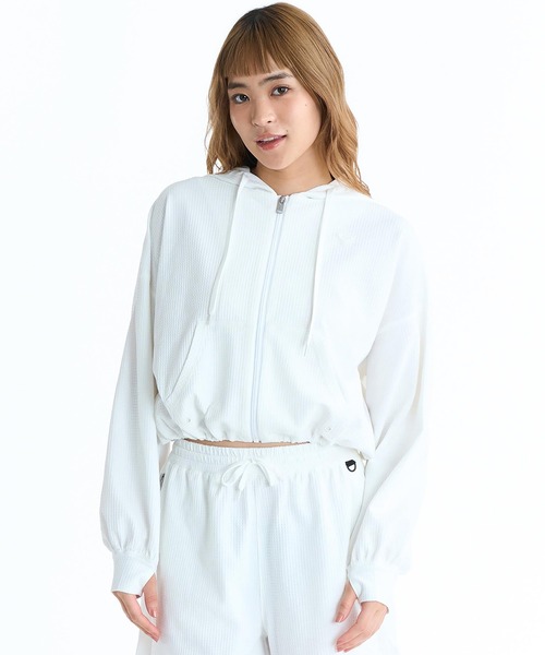 ROXY（ロキシー）の「ROXY/ロキシー レディース パーカー 水陸両用 RLY261030 UT（パーカー・レディース・ブラック/ホワイト/グリーン・M）」の4枚目の写真