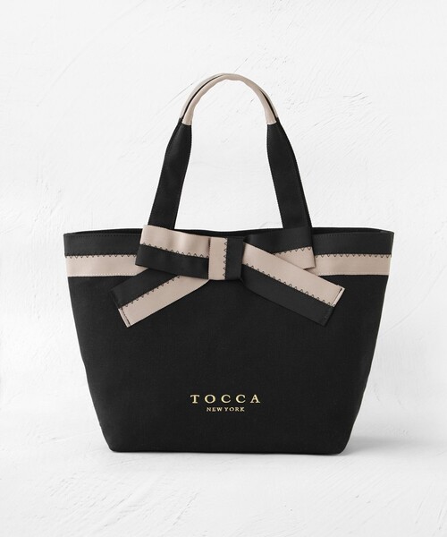 TOCCA(トッカ)の「KNOT IN CONTRAST CANVASTOTE キャンバストートバッグ(トートバッグ・レディース・ベージュ系/ブラック系・F)」の9枚目の写真