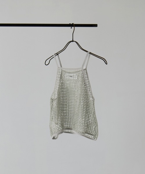JANE SMITH / JOHN SMITH（ジェーンスミスジョンスミス）の「[JANE SMITH/ジェーン・スミス]SQUARE MESH CAMISOLE（キャミソール・レディース・オリーブ/レッド・38）」の3枚目の写真