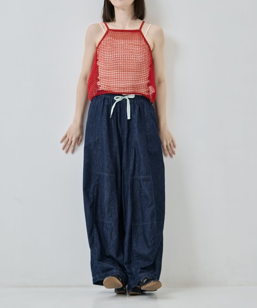 JANE SMITH / JOHN SMITH（ジェーンスミスジョンスミス）の「[JANE SMITH/ジェーン・スミス]SQUARE MESH CAMISOLE（キャミソール・レディース・オリーブ/レッド・38）」の7枚目の写真