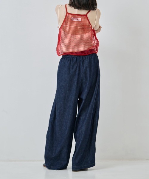 JANE SMITH / JOHN SMITH（ジェーンスミスジョンスミス）の「[JANE SMITH/ジェーン・スミス]SQUARE MESH CAMISOLE（キャミソール・レディース・オリーブ/レッド・38）」の8枚目の写真