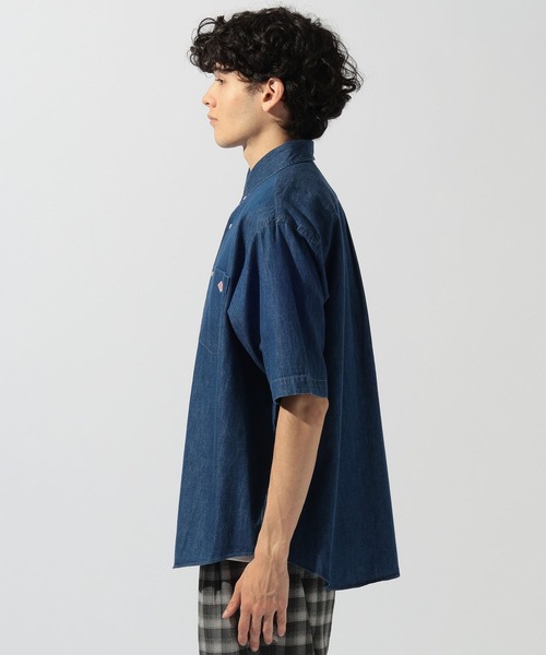 DANTON(ダントン)の「【DANTON(ダントン)】ドットボタン ボタンダウン半袖シャツ(シャツ/ブラウス・メンズ・ブルー・MEDIUM/LARGE)」の6枚目の写真