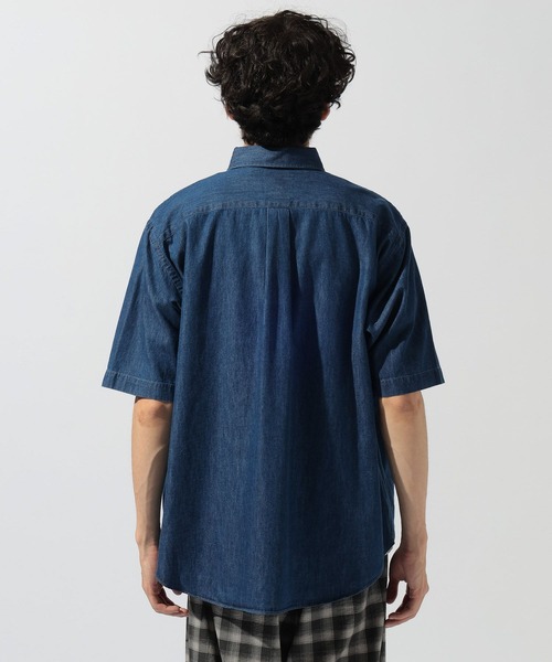DANTON(ダントン)の「【DANTON(ダントン)】ドットボタン ボタンダウン半袖シャツ(シャツ/ブラウス・メンズ・ブルー・MEDIUM/LARGE)」の7枚目の写真