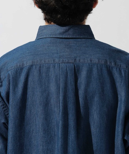 DANTON(ダントン)の「【DANTON(ダントン)】ドットボタン ボタンダウン半袖シャツ(シャツ/ブラウス・メンズ・ブルー・MEDIUM/LARGE)」の9枚目の写真