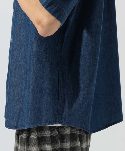 DANTON(ダントン)の「【DANTON(ダントン)】ドットボタン ボタンダウン半袖シャツ(シャツ/ブラウス・メンズ・ブルー・MEDIUM/LARGE)」の11枚目の写真