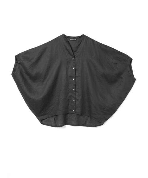 mizuiroind（ミズイロインド）の「mizuiro ind リネンスタンドカラーコクーンシャツ（シャツ/ブラウス・レディース・グレー系その他/ライトブルー/ブラック/オフホワイト/ブラック系その他・FREE）」の20枚目の写真