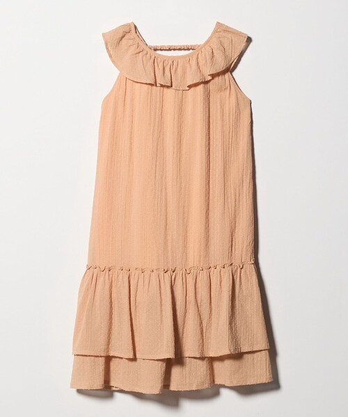 green label relaxing（グリーンレーベルリラクシング）の「ドットフリルワンピース / キッズ 140cm-160cm（ワンピース・キッズ・ライム/オレンジ・160cm/140cm/150cm）」の4枚目の写真