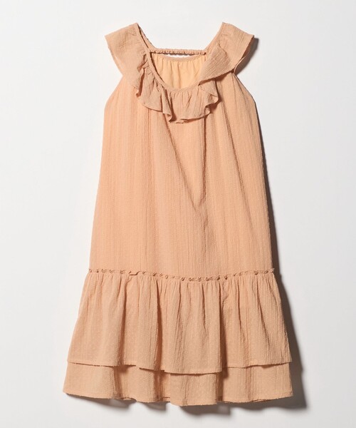 green label relaxing（グリーンレーベルリラクシング）の「ドットフリルワンピース / キッズ 140cm-160cm（ワンピース・キッズ・ライム/オレンジ・160cm/140cm/150cm）」の5枚目の写真