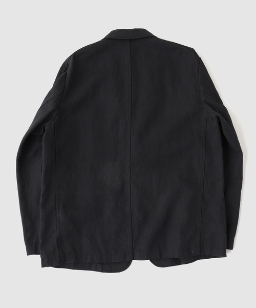 JOURNAL STANDARD（ジャーナルスタンダード）の「TRISECT2 / ヘビー リネン ヘリンボーン ジャケット（その他アウター・メンズ・ブラック・MEDIUM/LARGE）」の2枚目の写真